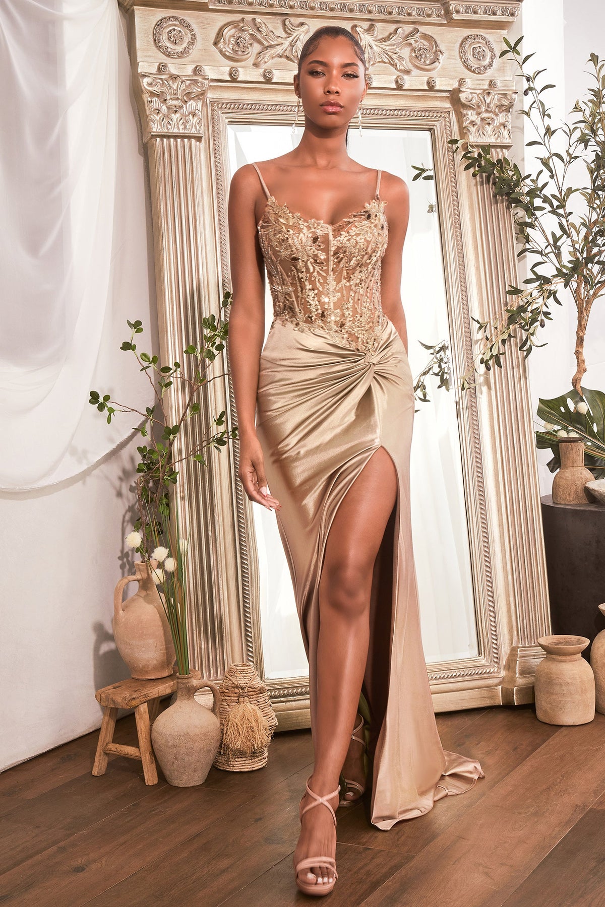 Ladivine by Cinderella Divine CD0176_champagnegold