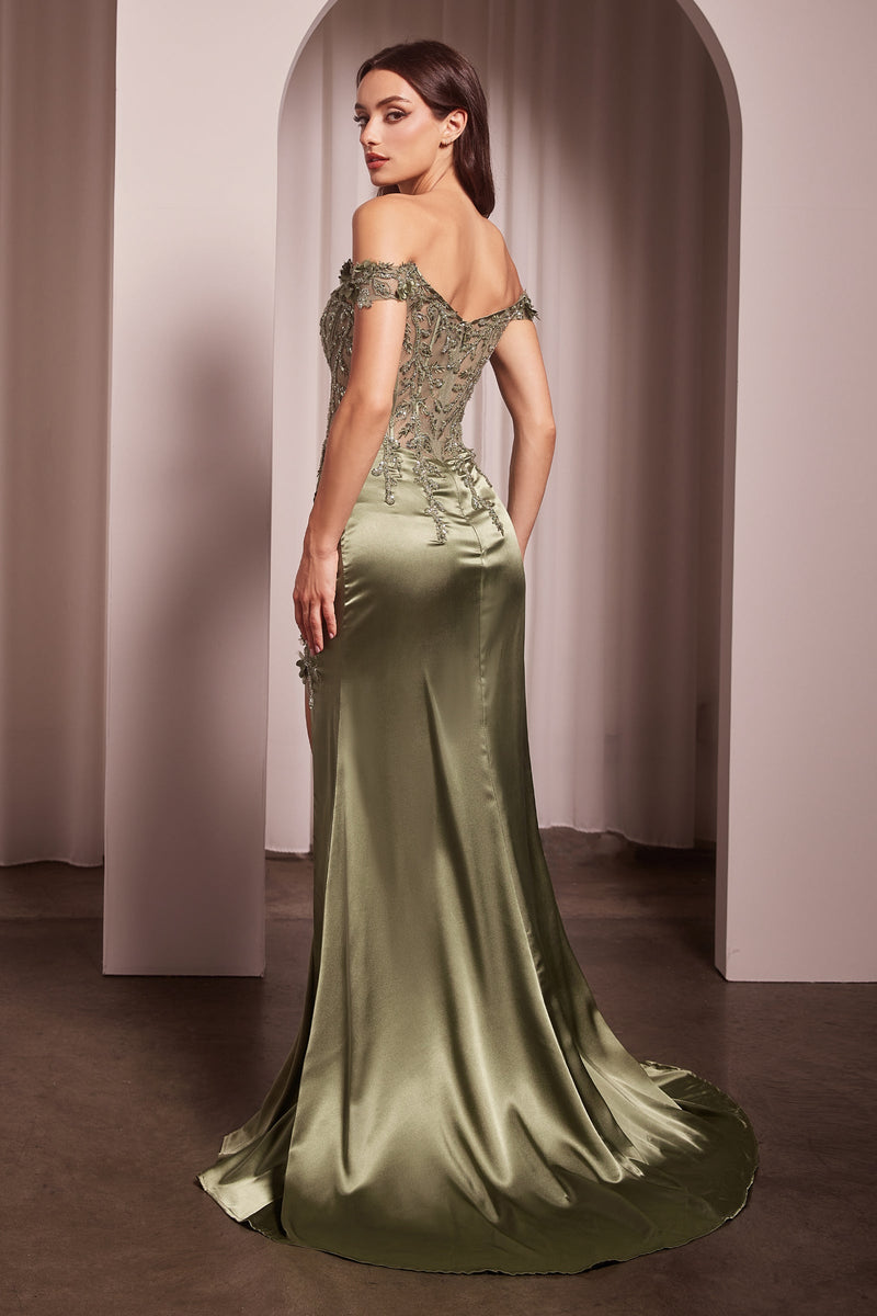 Ladivine by Cinderella Divine CD0186_GREENERY_back