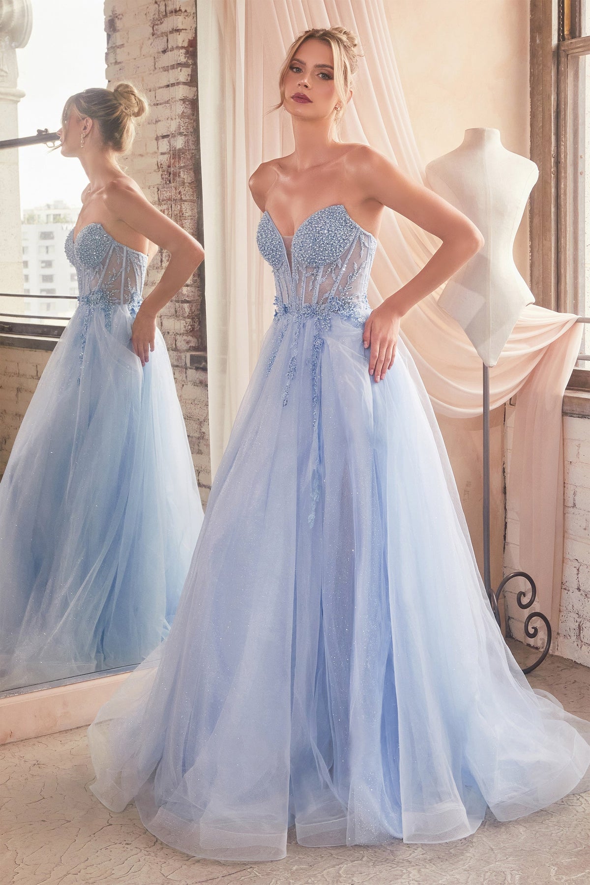 Ladivine by Cinderella Divine CD0230_LT_BLUE_FRONT