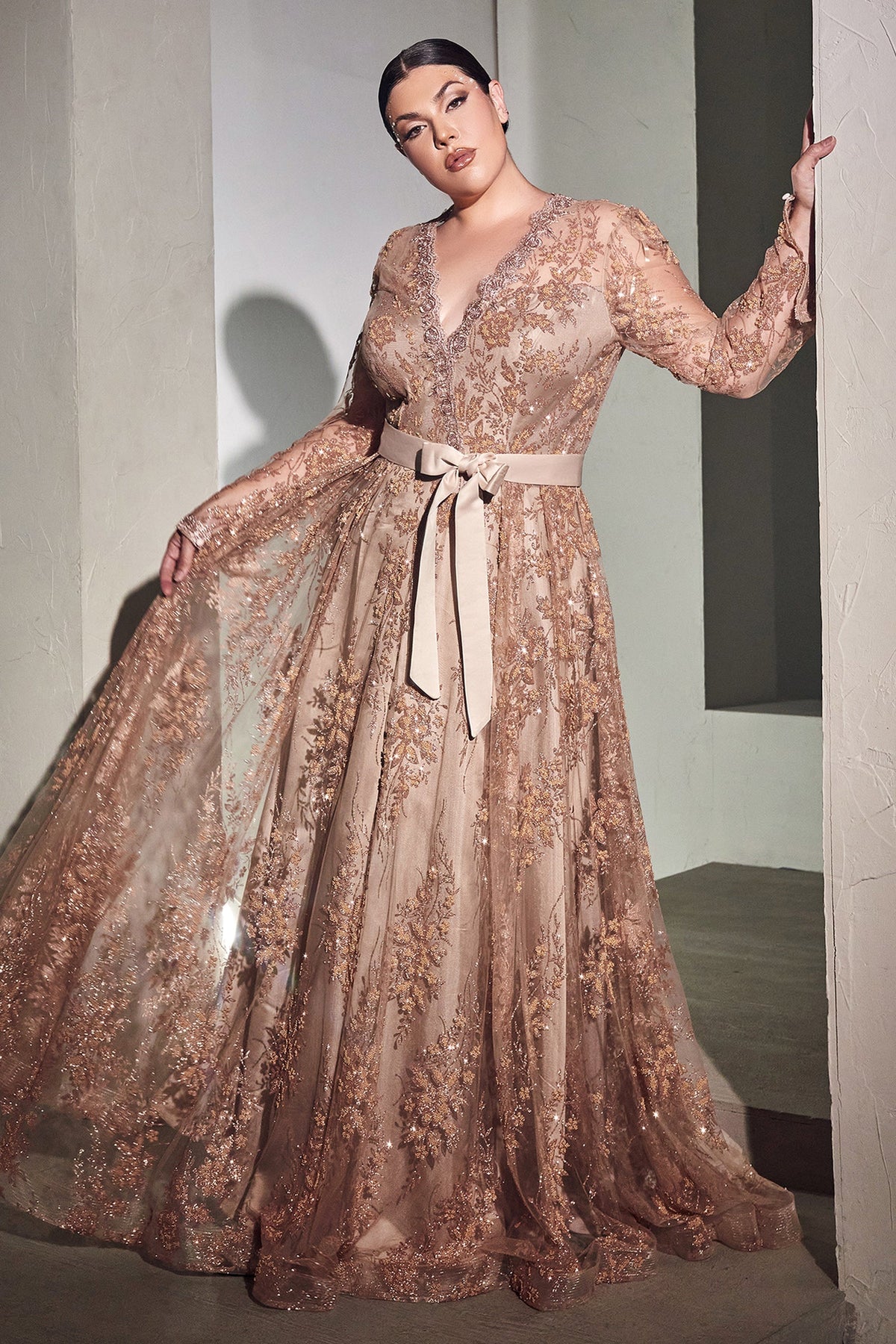 Ladivine by Cinderella Divine CD233C_ROSE_GOLD_FRONT