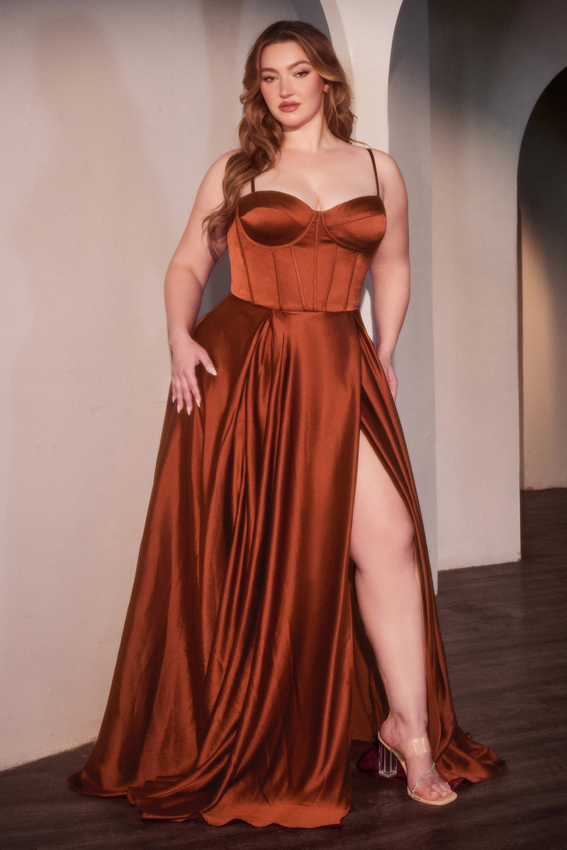 Ladivine by Cinderella Divine CD337C_SIENNA_FRONT