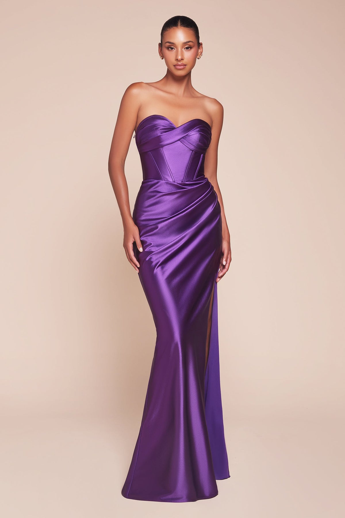 Ladivine by Cinderella Divine CD338_EGGPLANT_FRONT