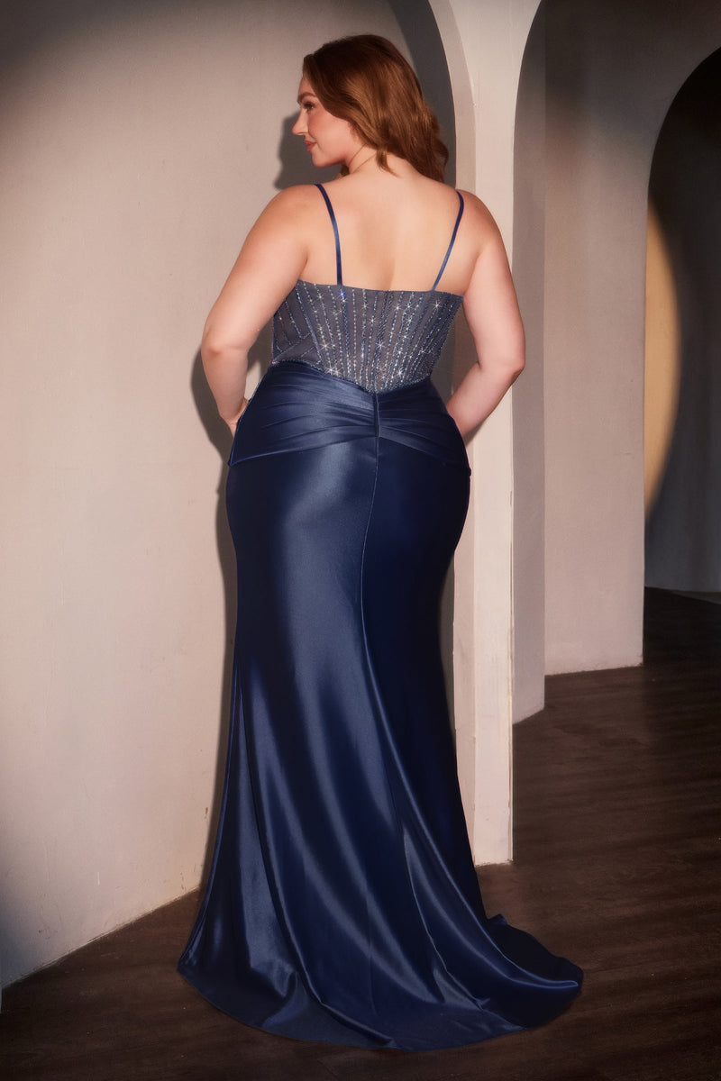 Ladivine by Cinderella Divine CD752C_NAVY_BACK