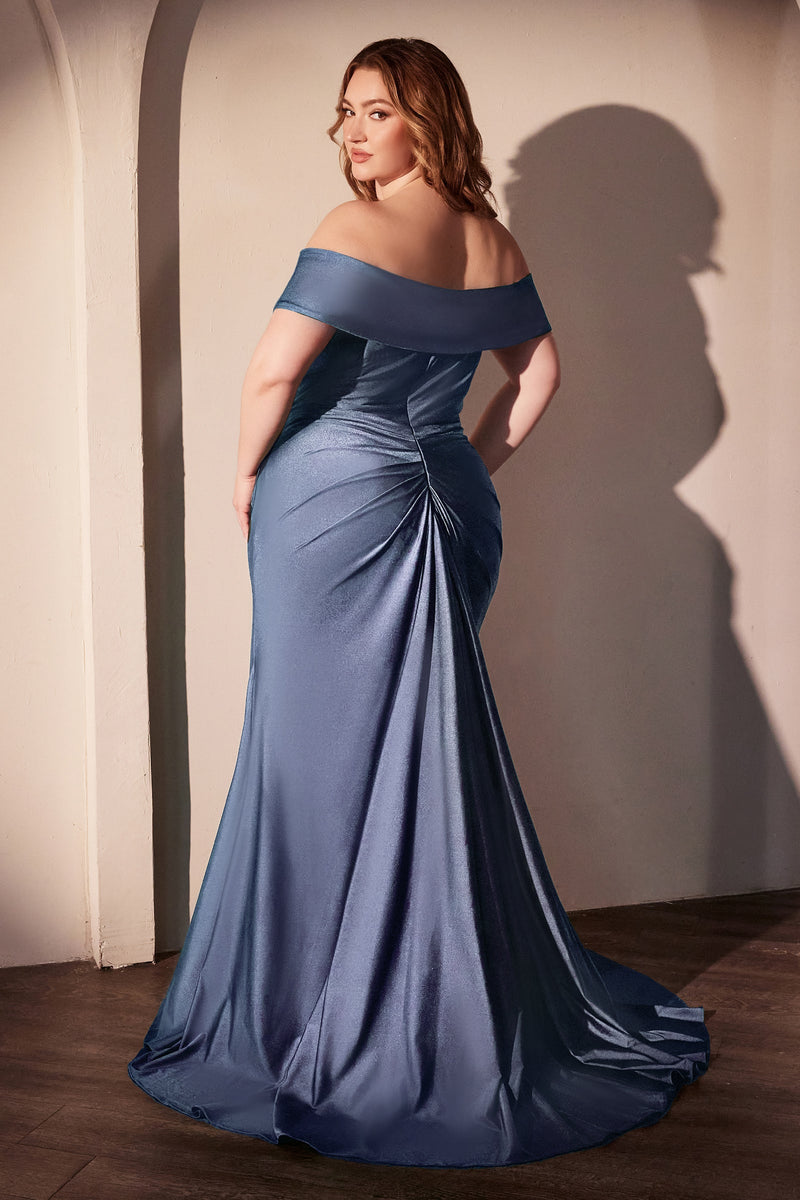 Ladivine by Cinderella Divine CD790C_SMOKY-BLUE_BACK