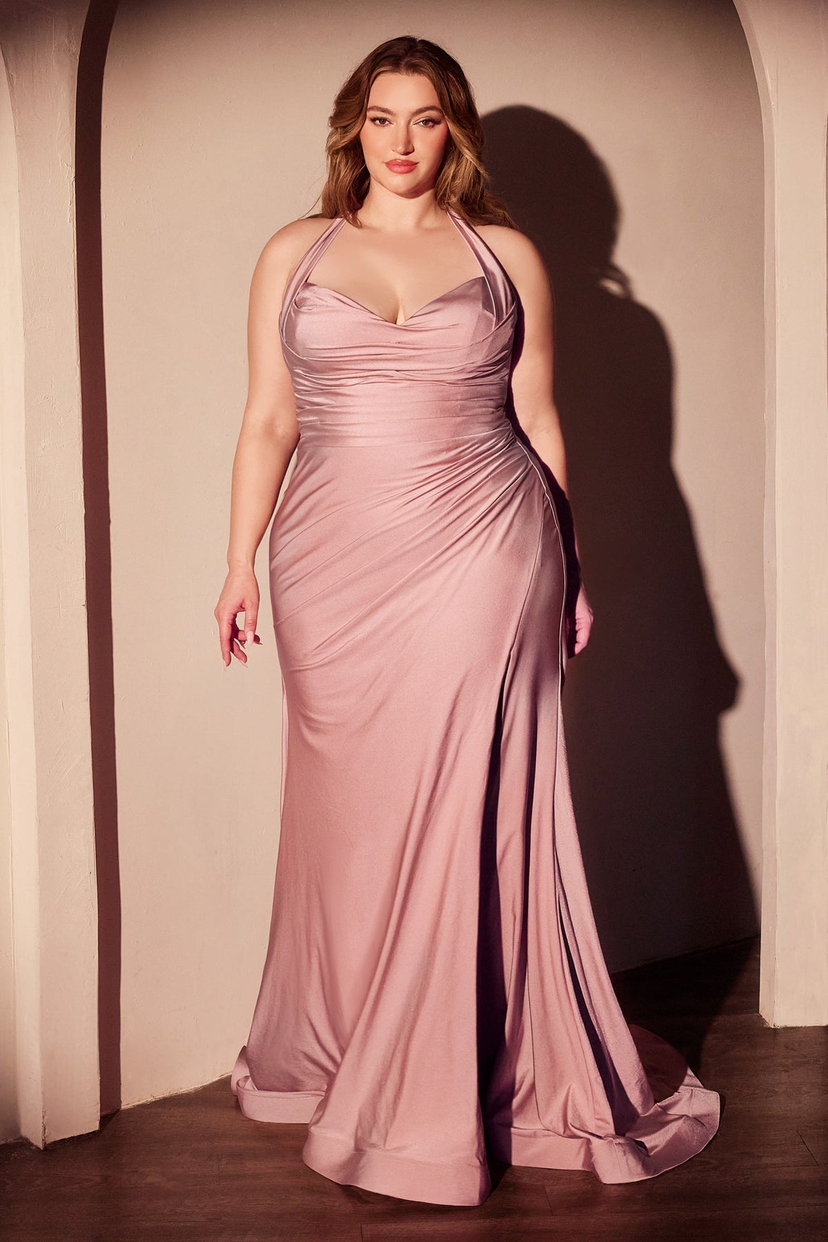 Ladivine by Cinderella Divine CD796C_DUSTY_ROSE_FRONT