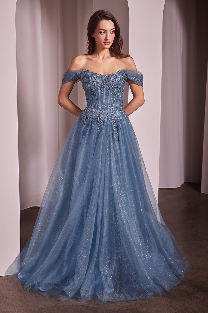 Ladivine by Cinderella Divine CD799_SMOKY--BLUE_FRONT