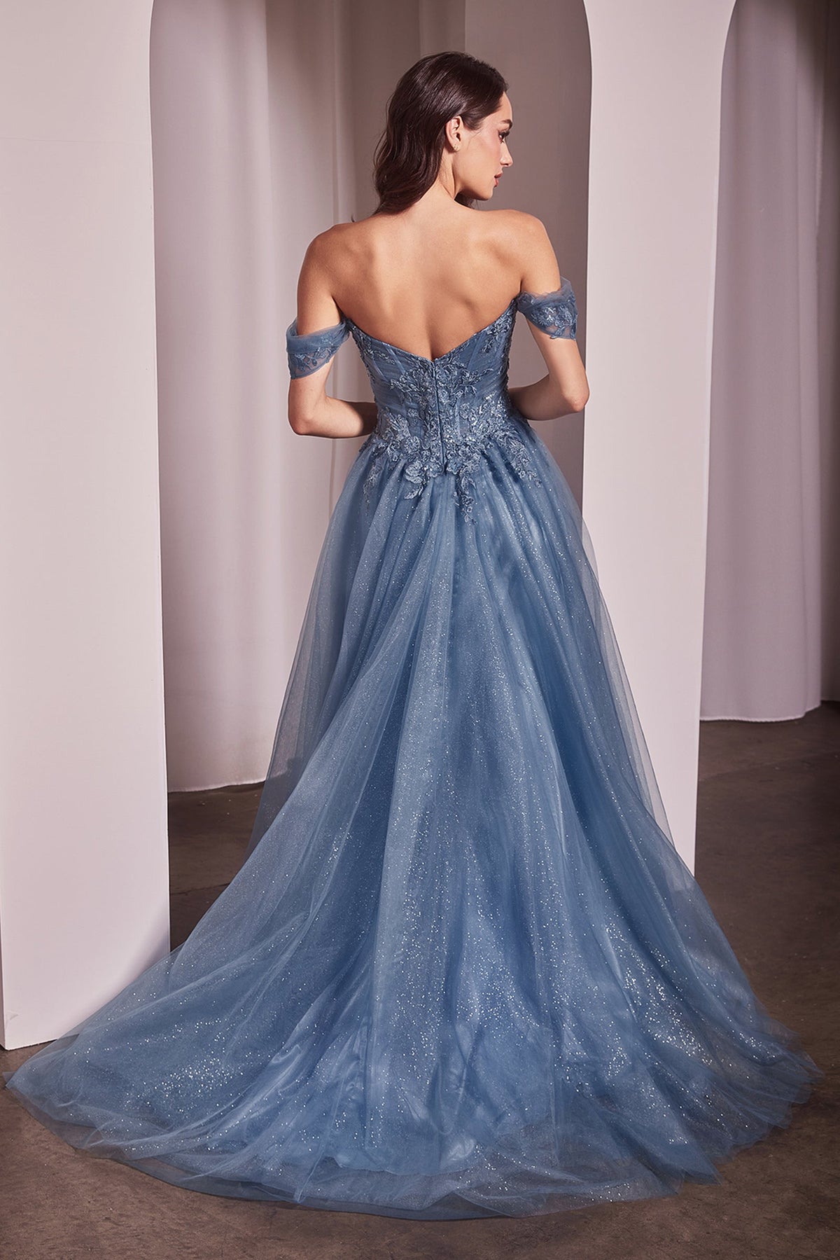 Ladivine by Cinderella Divine CD799_SMOKY-BLUE_BACK