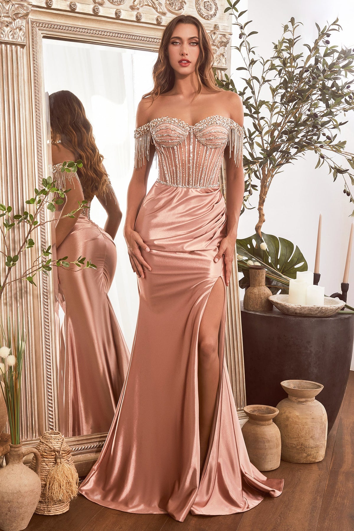 Ladivine by Cinderella Divine CD821_ROSE_GOLD_FRONT