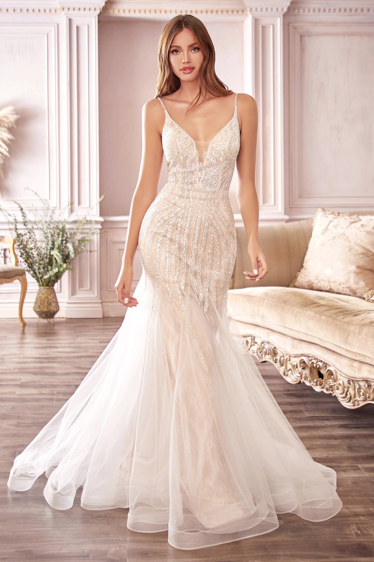 Ladivine by Cinderella Divine CDS401_OFF_WHITE_FRONT