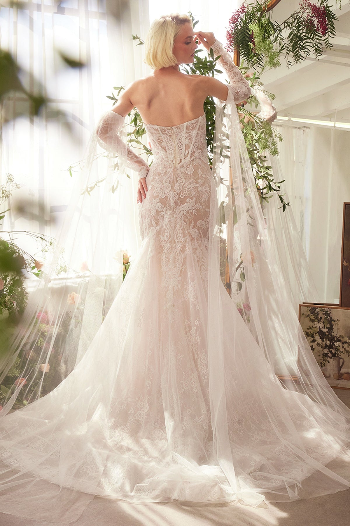Andrea & Leo Couture CDS424W_OFF-WHITE-NUDE_BACK