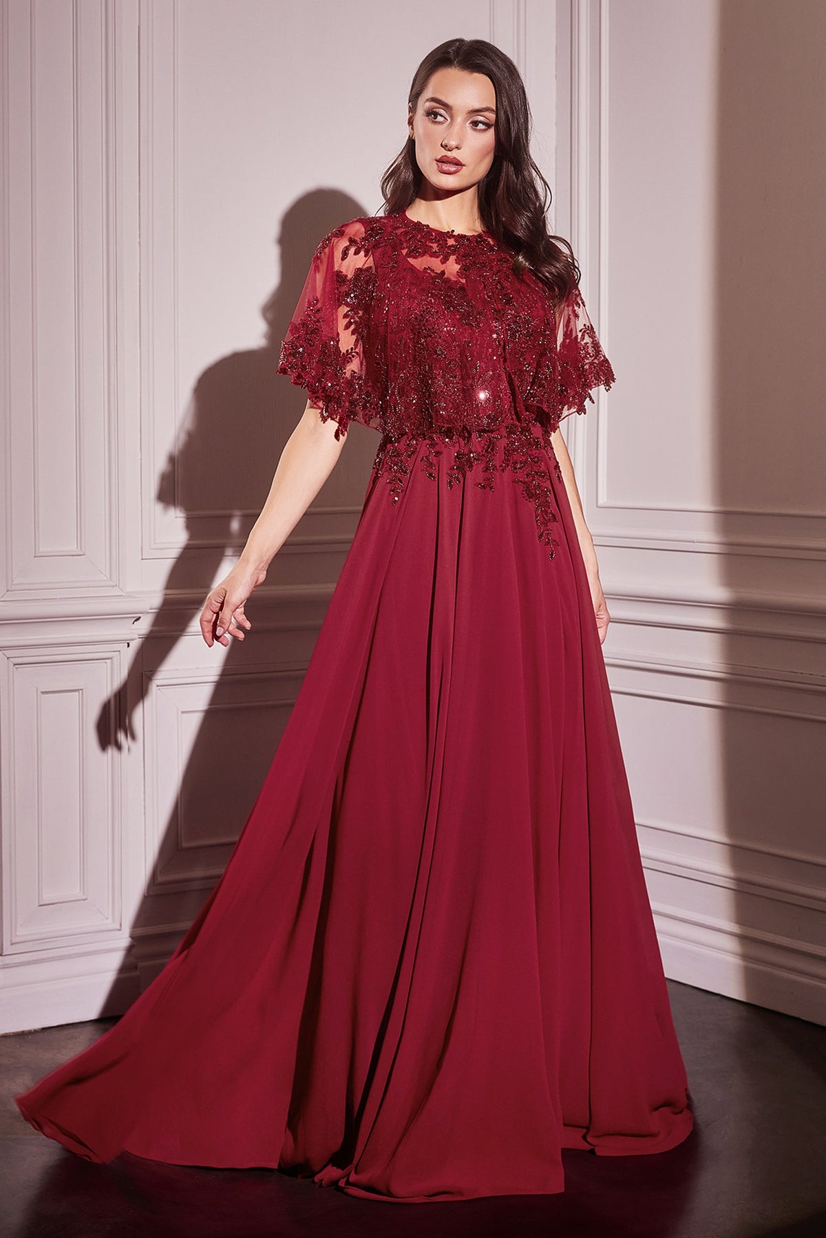 Ladivine by Cinderella Divine CDS503_BURGUNDY_FRONT