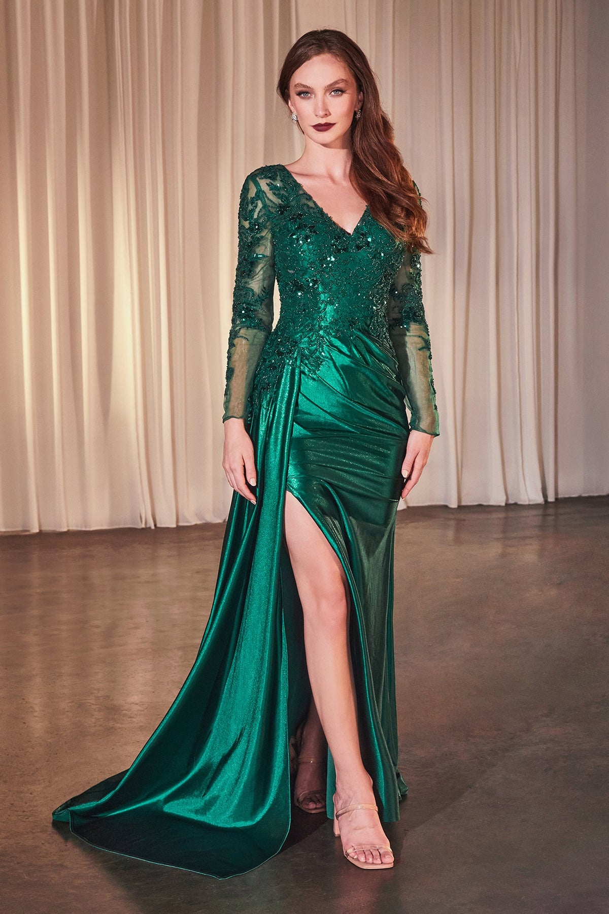 Ladivine by Cinderella Divine CDS506_EMERALD_FRONT