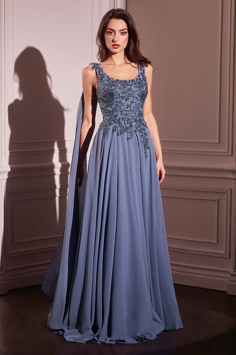 Ladivine by Cinderella Divine CDS509_SMOKY-BLUE_FRONT