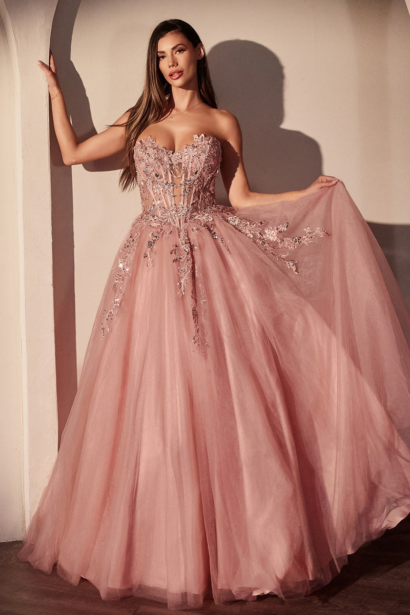 Ladivine by Cinderella Divine CDS536_DUSTY_ROSE_FRONT