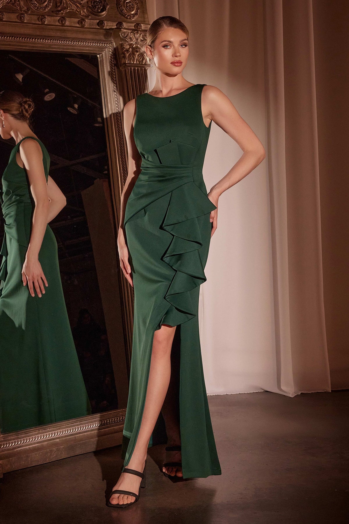Ladivine by Cinderella Divine CH377_EMERALD_FRONT