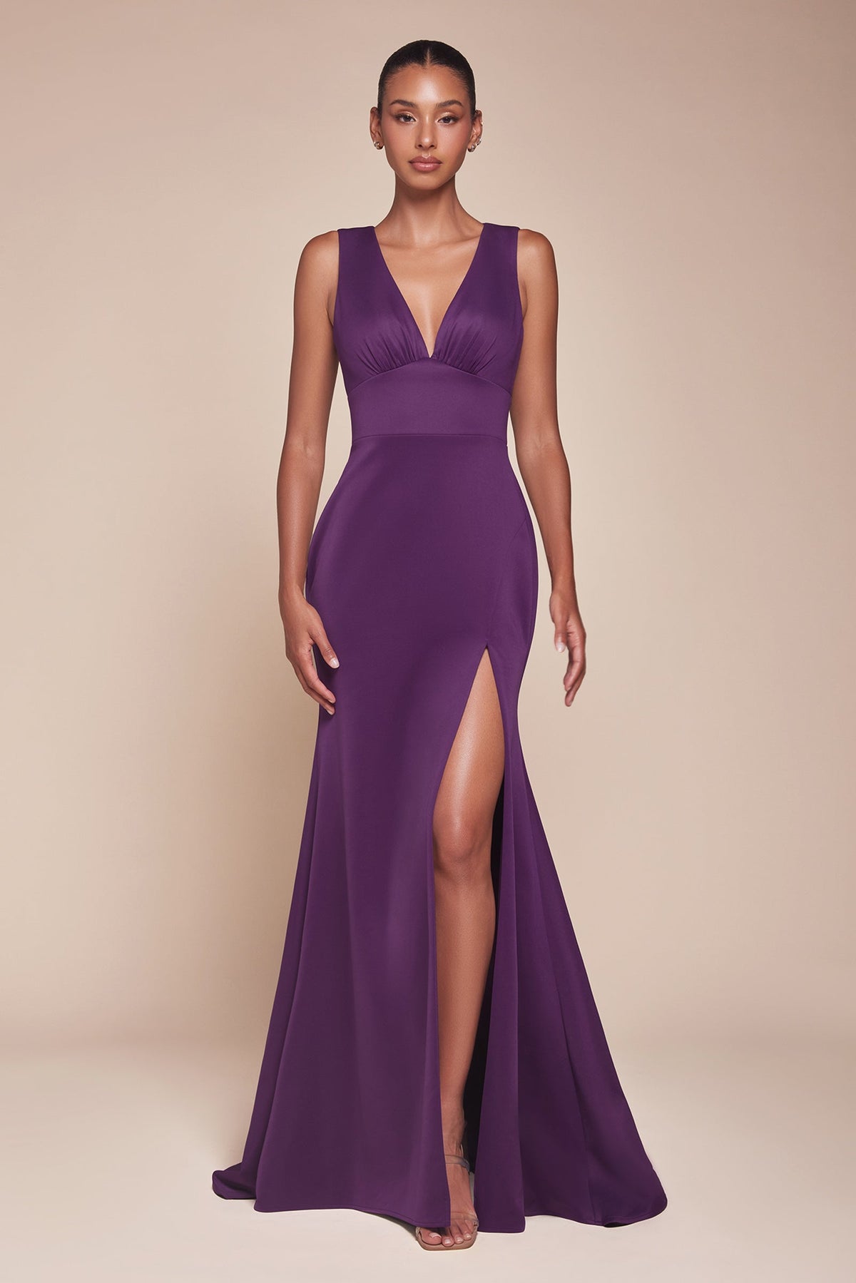 Ladivine by Cinderella Divine CH395_EGGPLANT