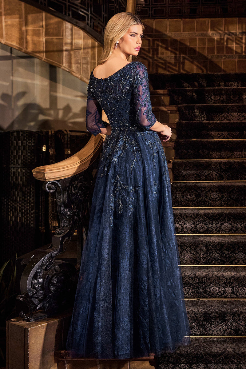 Ladivine by Cinderella Divine CK2401_NAVY_BACK
