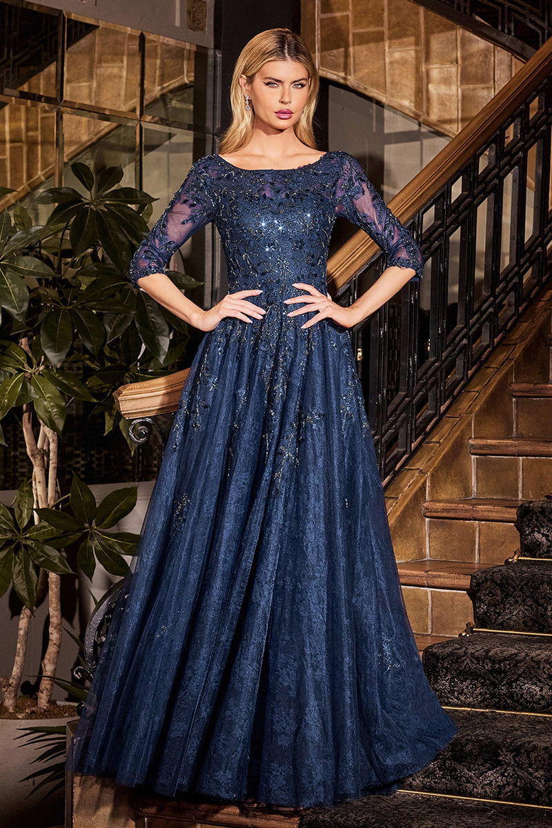 Ladivine by Cinderella Divine CK2401_NAVY_FRONT