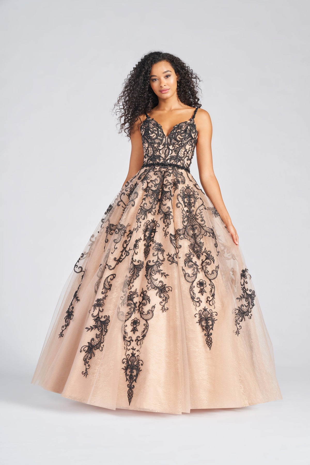 Colette by Daphne CL12224_BLACK_CHAMPAGNE_FRONT