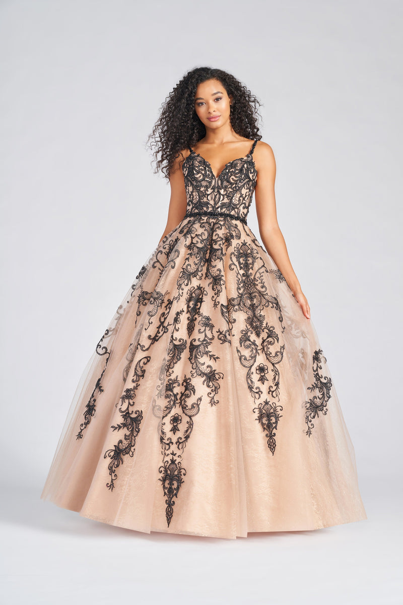 Colette by Daphne CL12224_BLACK_CHAMPAGNE_FRONT