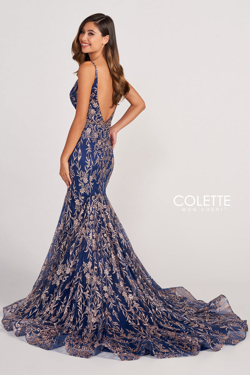 Colette by Daphne CL2021-navy-blue-gold-b