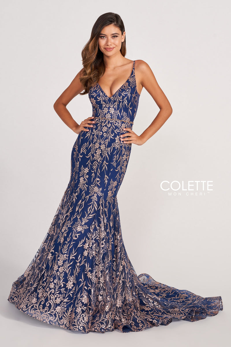 Colette by Daphne CL2021-navy-blue-gold-f-d