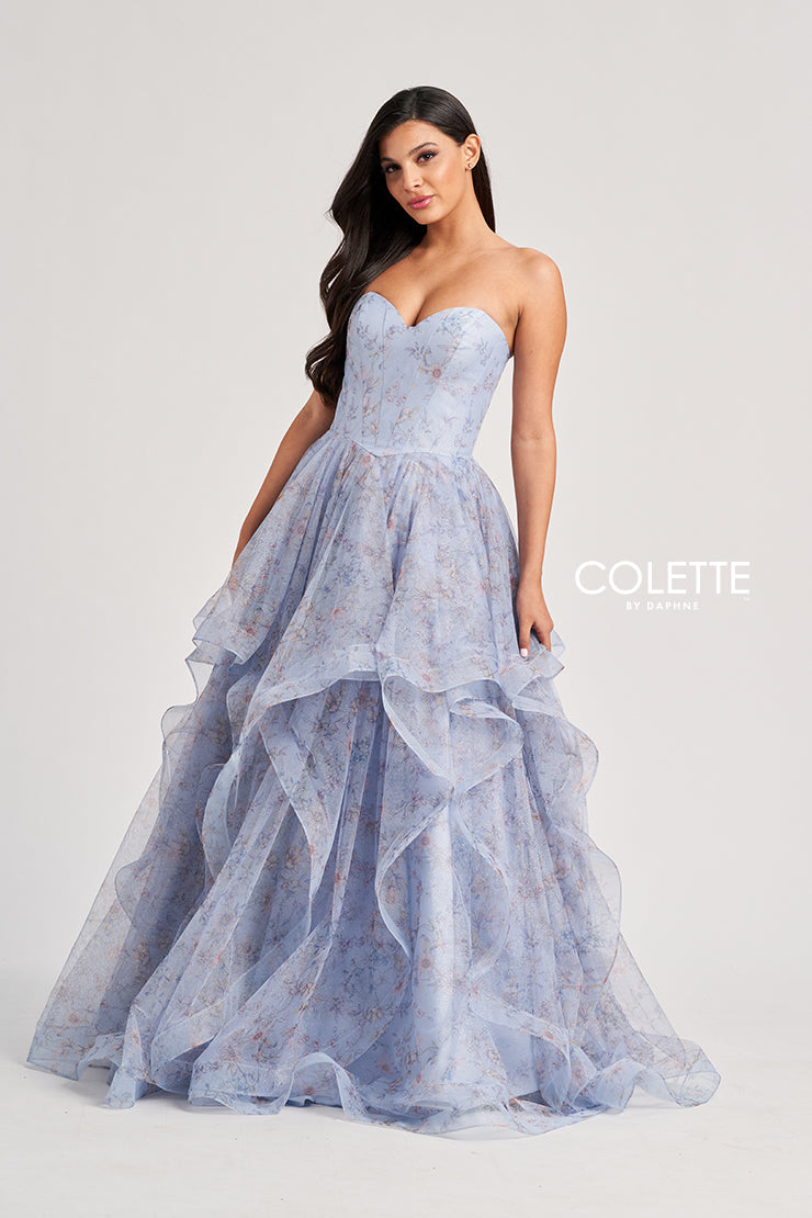 Colette by Daphne CL8180_OCEAN_BLUE_MULTI_FRONT