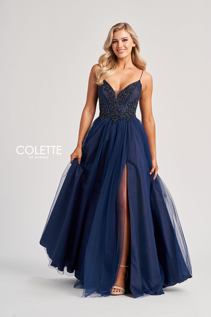 Colette by Daphne CL8250_NAVY_BLUE_FRONT