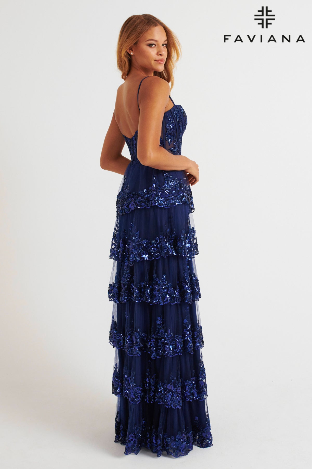 Faviana E11087_NAVY_BACK