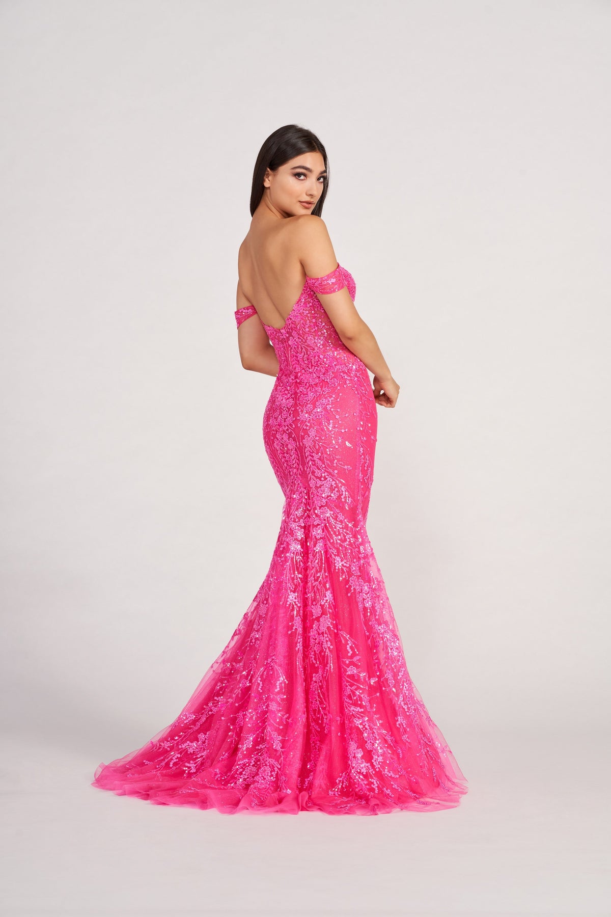 Ellie Wilde EW34007-cerise-b
