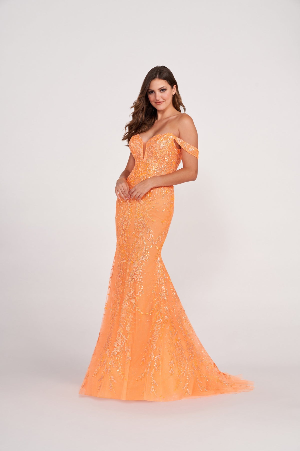 Ellie Wilde EW34007-orange-f