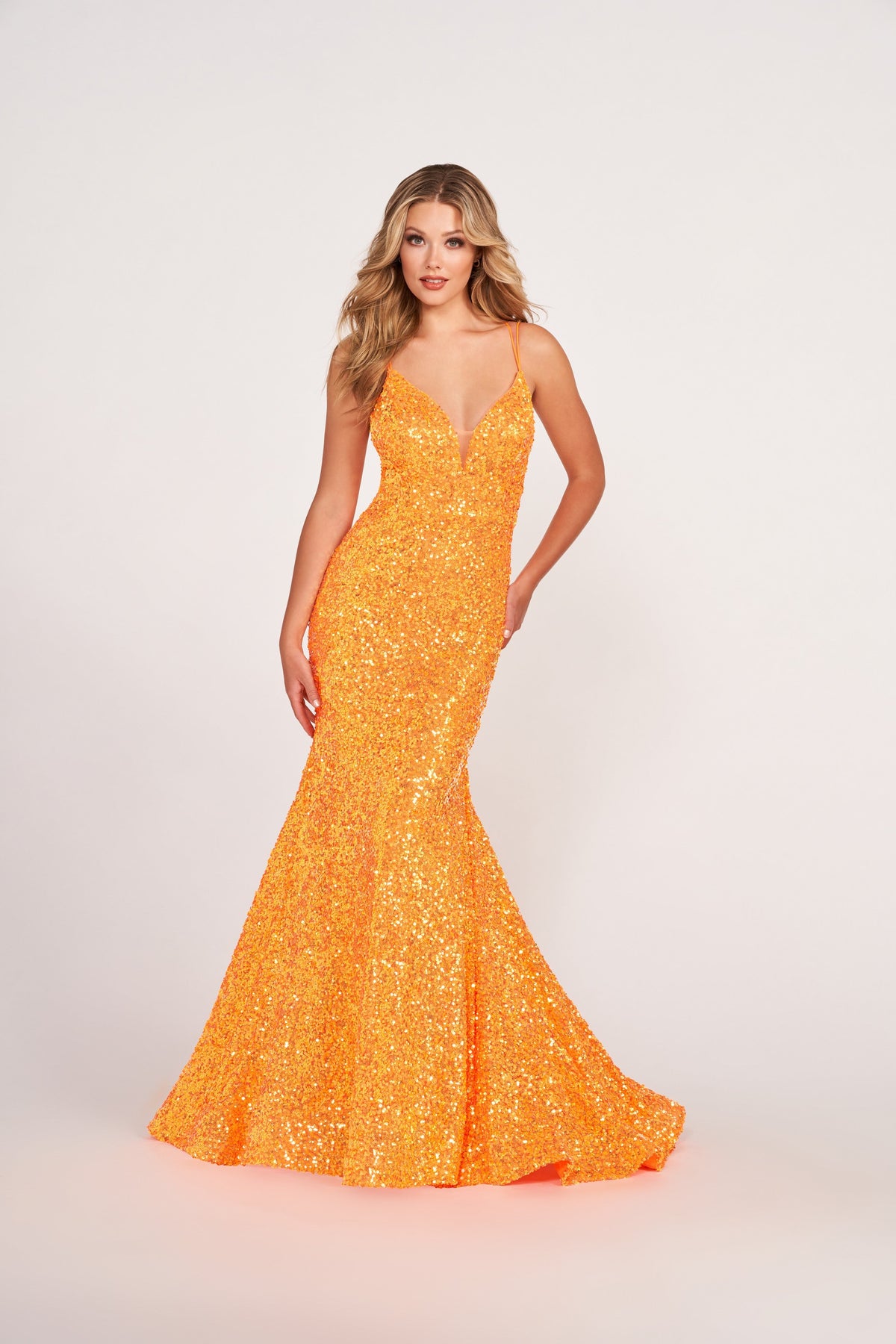 Ellie Wilde EW34016-orange-f