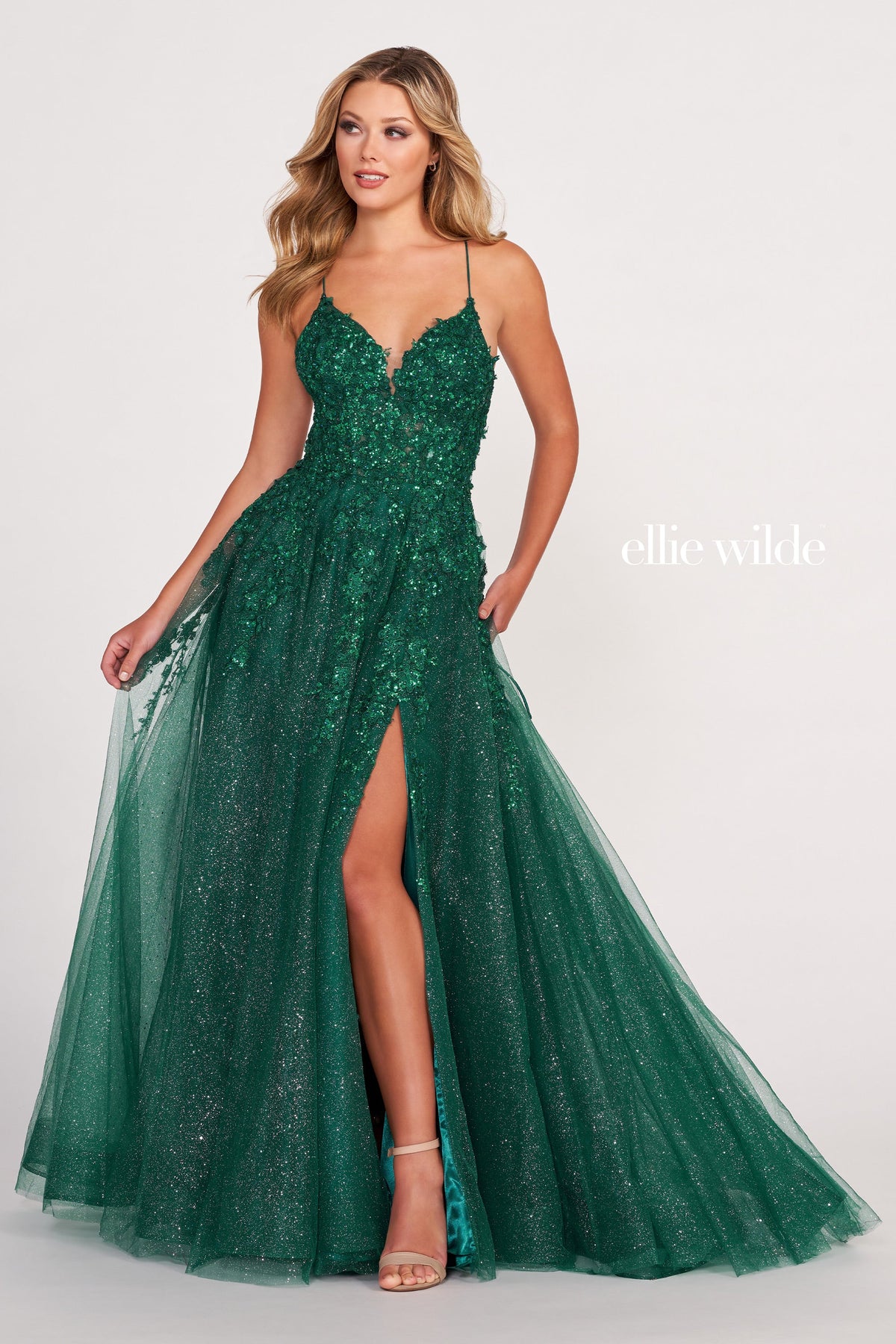 Ellie Wilde EW34053-emerald-f