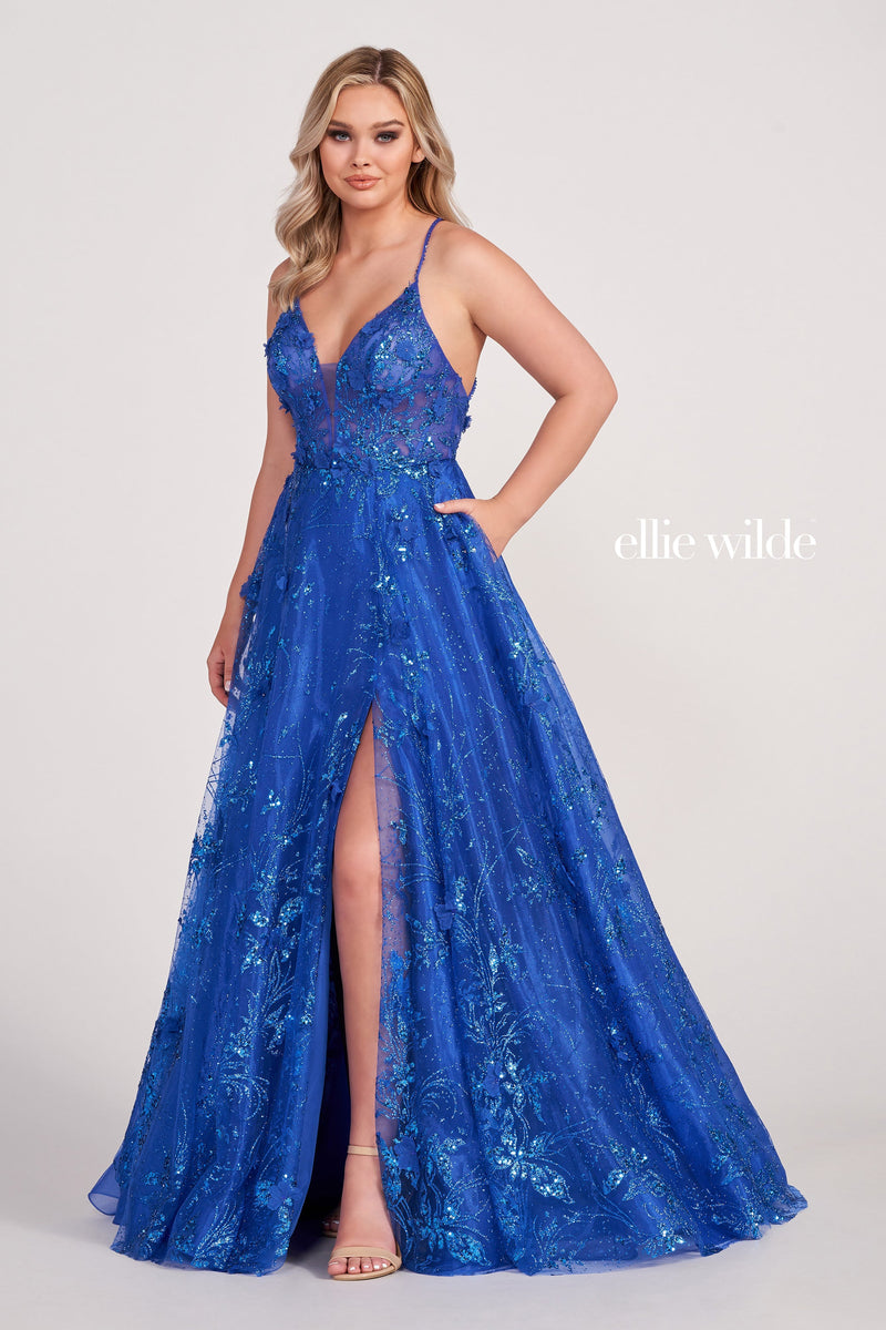 Ellie Wilde EW34102-royal-blue-f