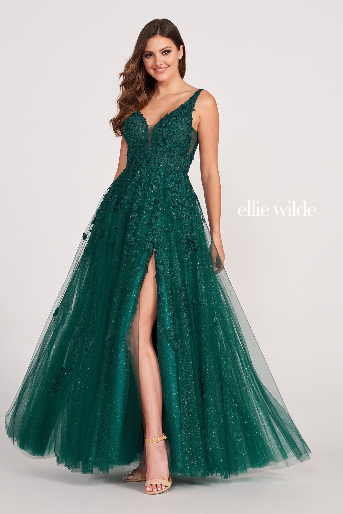 Ellie Wilde EW34103-emerald-f