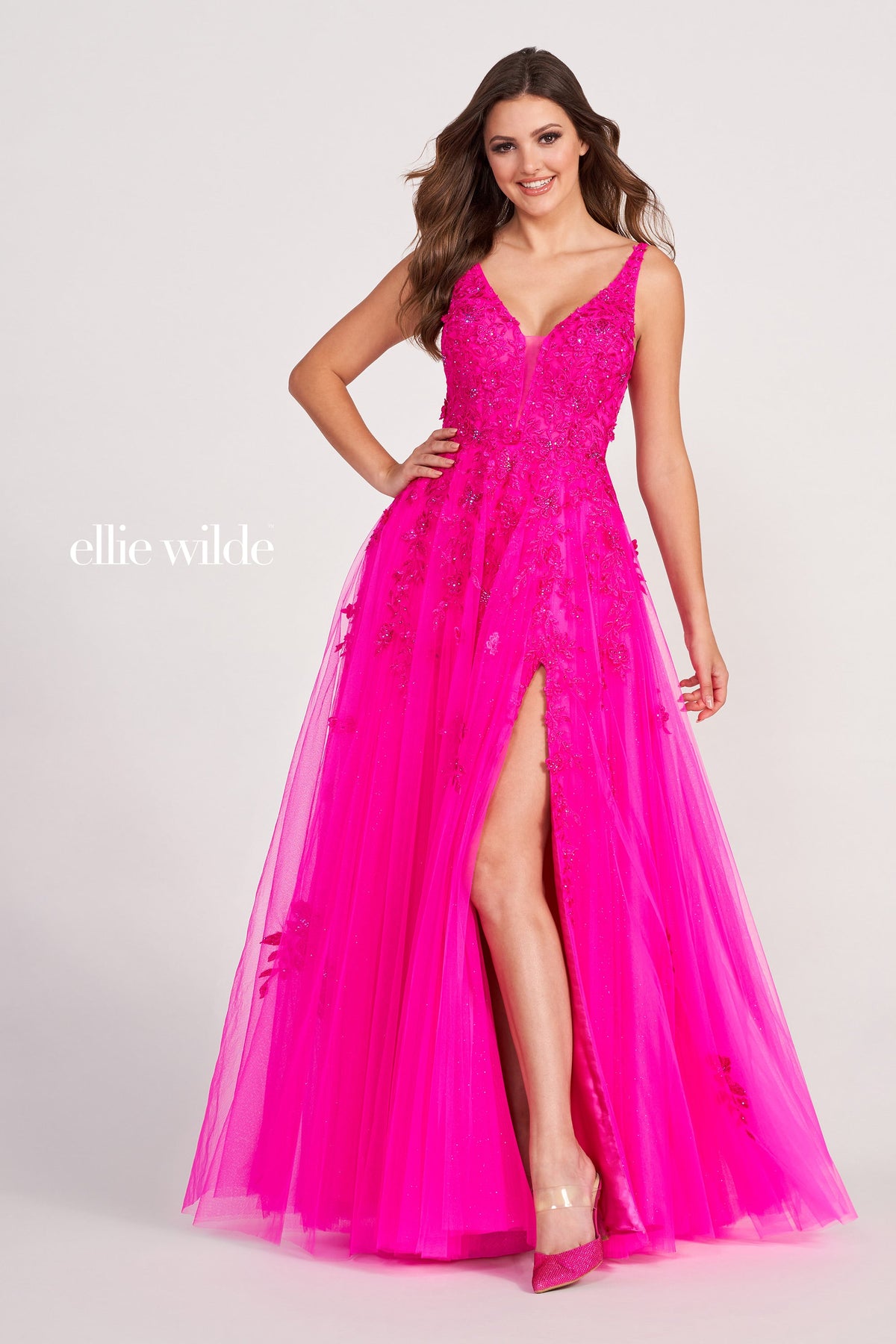 Ellie Wilde EW34103-hot-pink-f