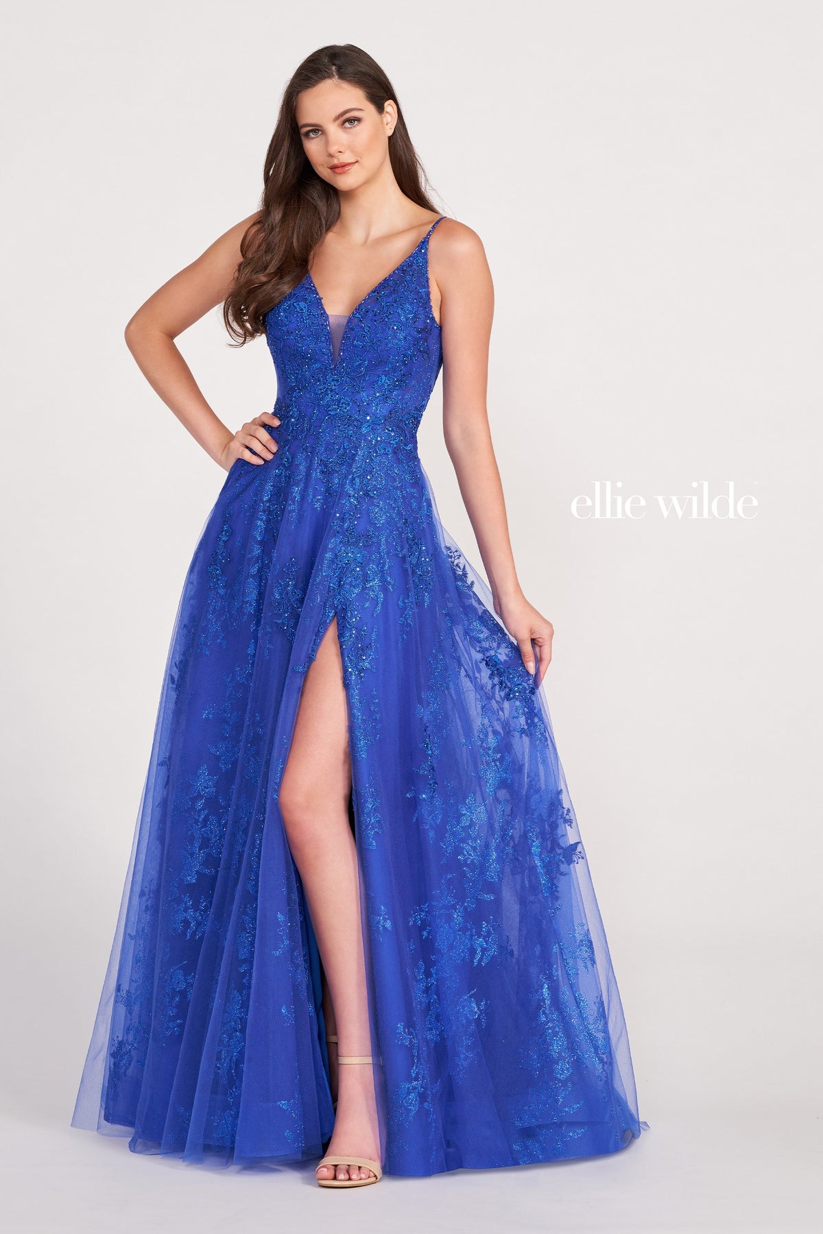 Ellie Wilde EW34107-royal-blue-f