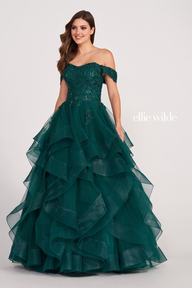 Ellie Wilde EW34108-emerald-f