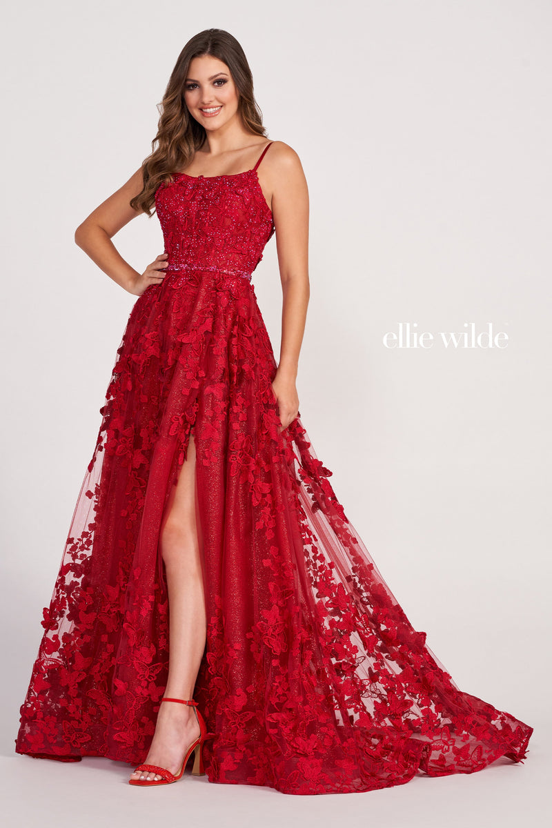 Ellie Wilde EW34109-wine-f