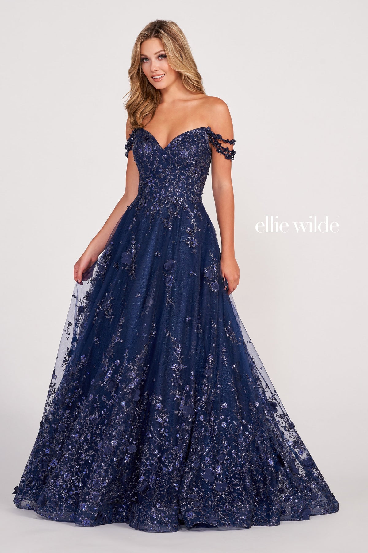 Ellie Wilde EW34113-navy-blue-f-d