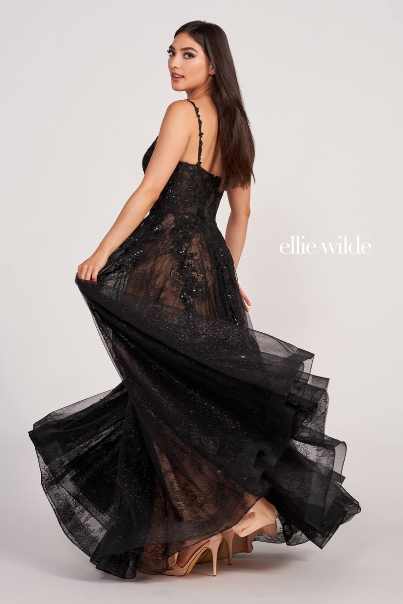 Ellie Wilde EW34117-black-nude-b