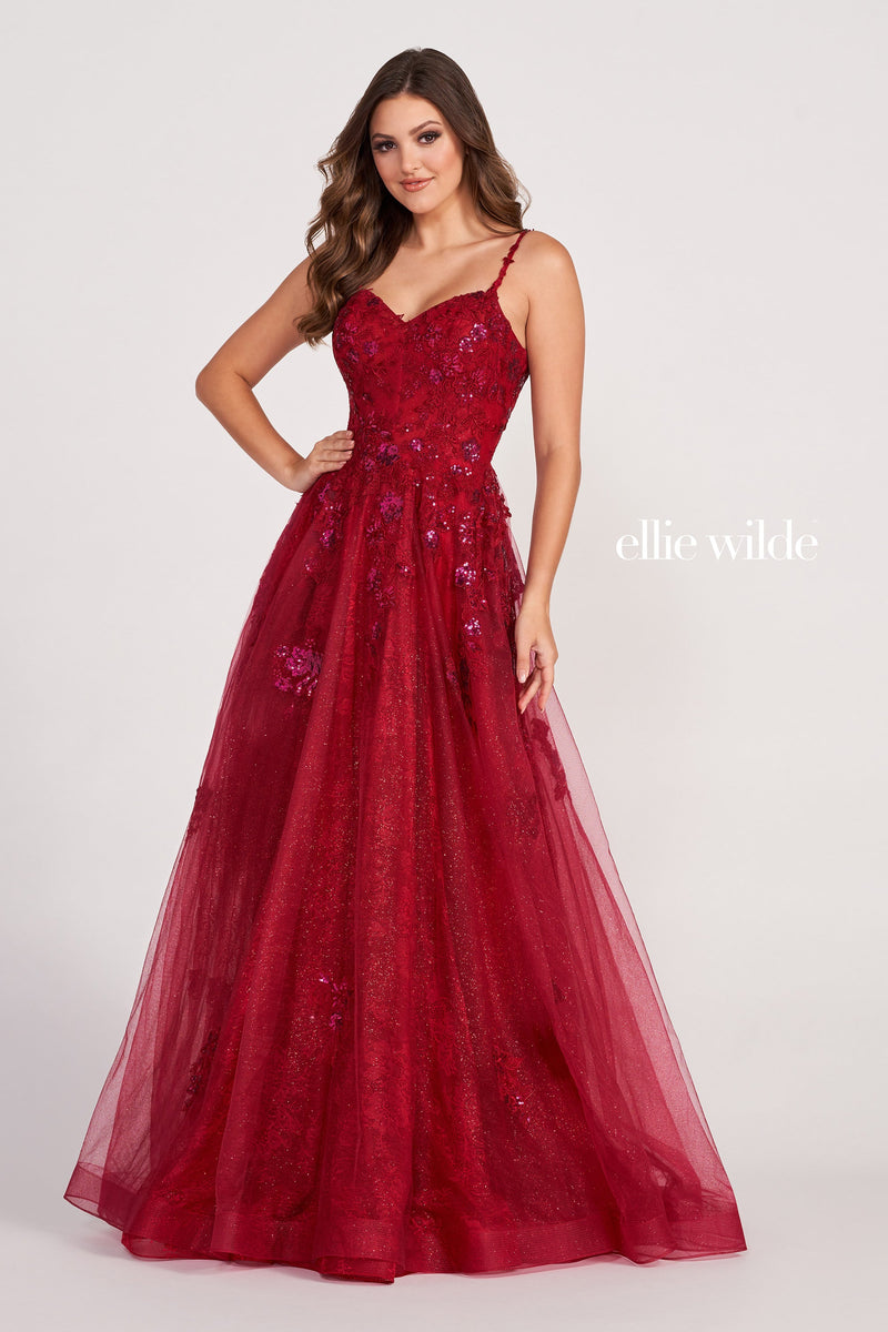 Ellie Wilde EW34117-wine-f