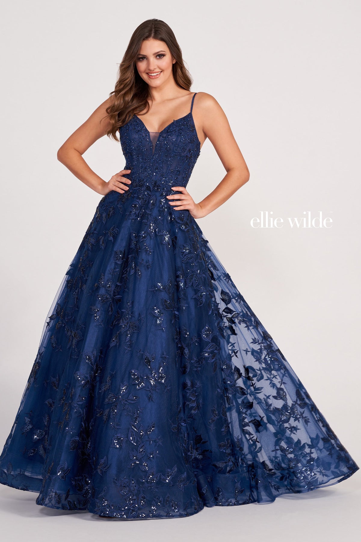 Ellie Wilde EW34119-navy-blue-f