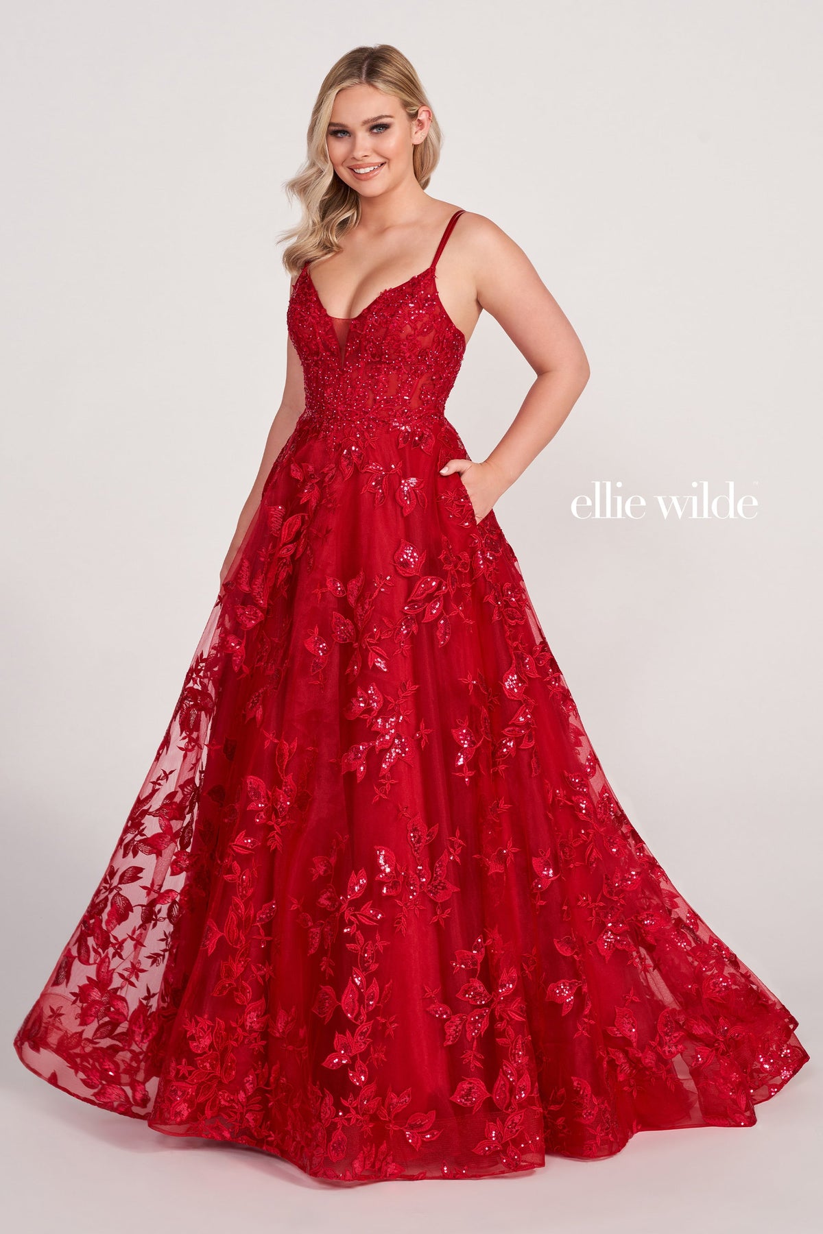 Ellie Wilde EW34119-wine-f-d