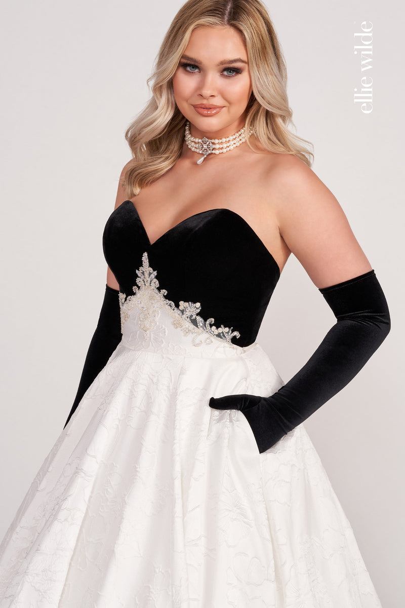 Ellie Wilde EW34133-black-white-f-c