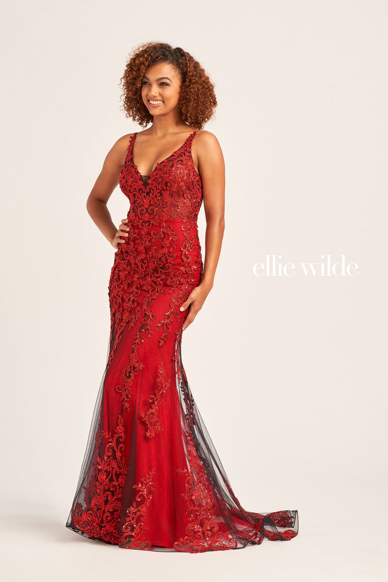 Ellie Wilde EW35071-wine-a