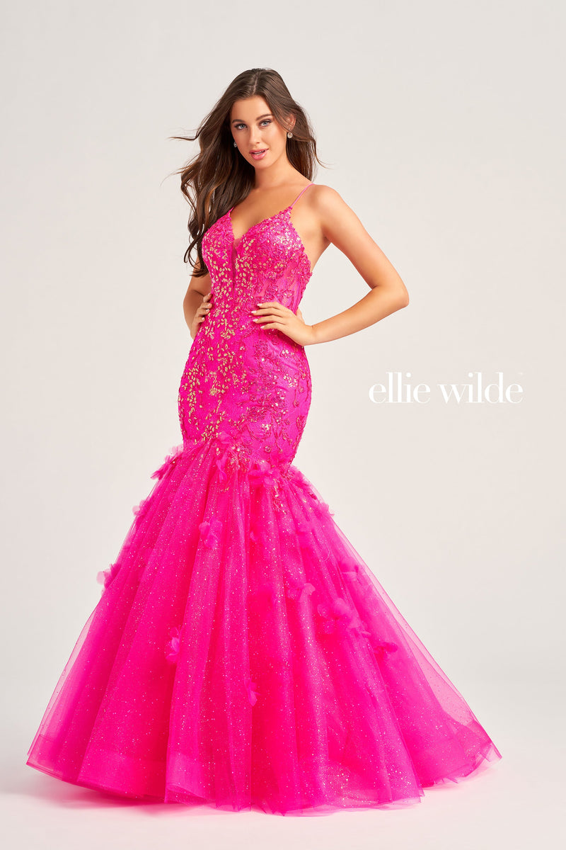 Ellie Wilde EW35080-hot-pink-a
