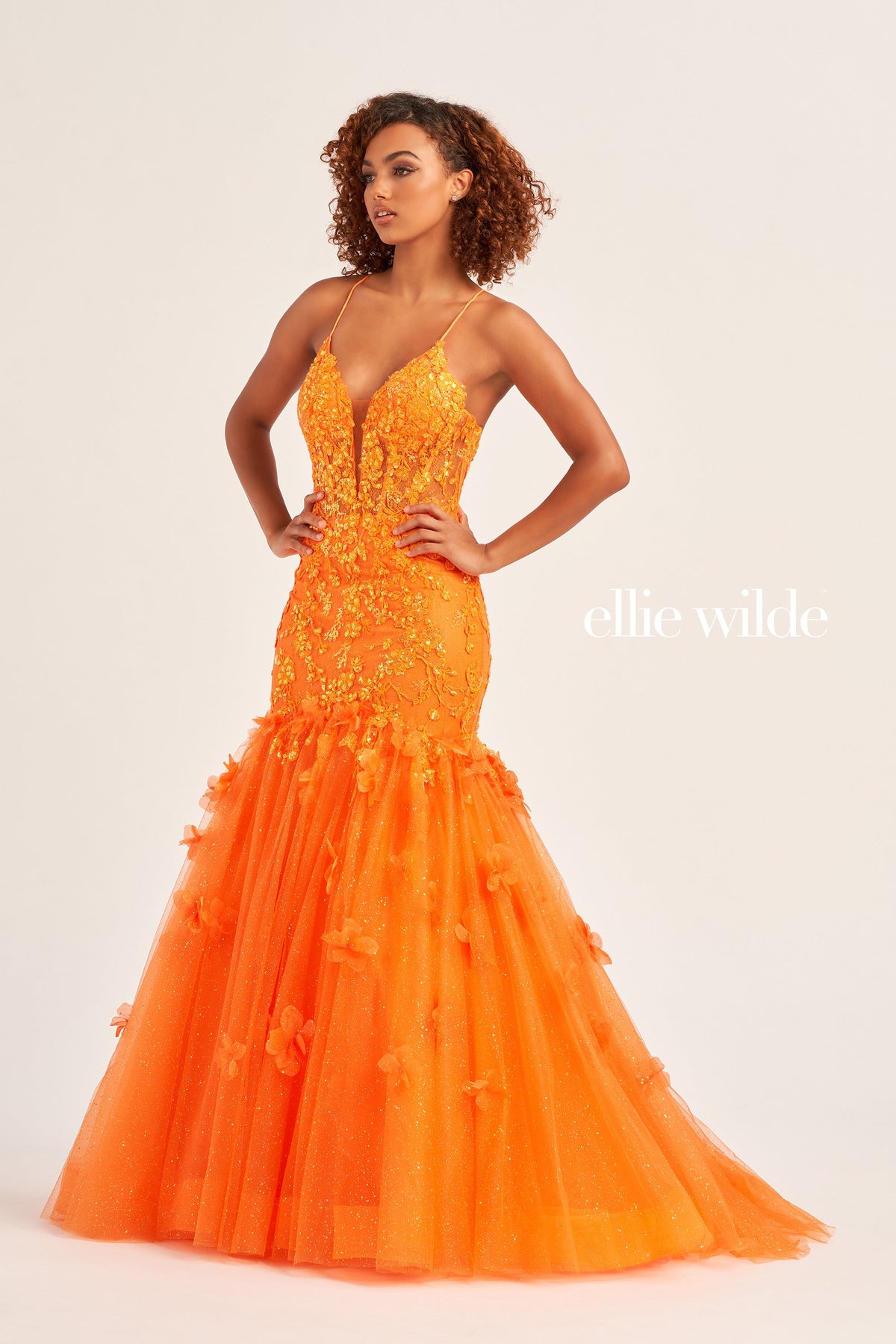 Ellie Wilde EW35080-orange-a