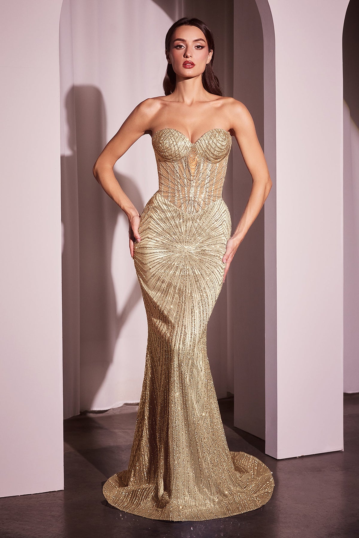 Ladivine by Cinderella Divine J871_gold_front