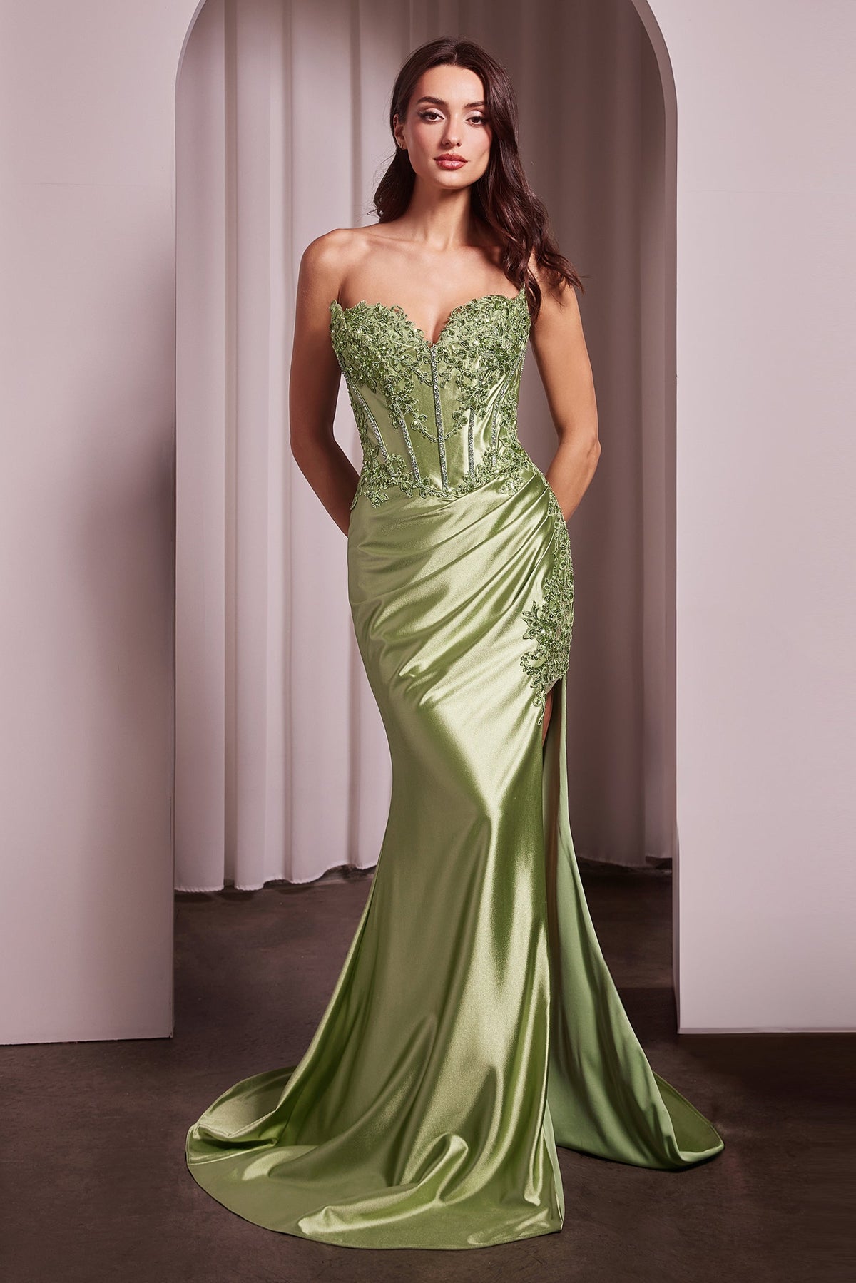 Ladivine by Cinderella Divine KV1116_GREENERY_FRONT